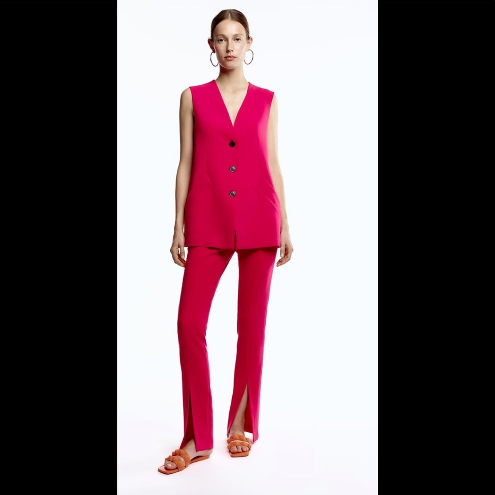 Zara long buttoned vest style dress - Picture 1 of 8